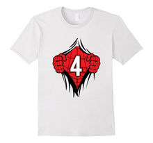 4 Year Old Birthday Tshirt Boys Superhero Shirt for Girls