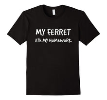 "My Ferret Ate My Homework" Funny Polecat T-Shirt