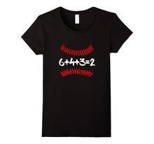 6 4 3 2 Baseball Mom and Dad T Shirt Gift - 6+4+3=2 Math