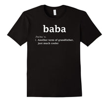 Baba Definition Funny Gift for Grandpa T Shirt