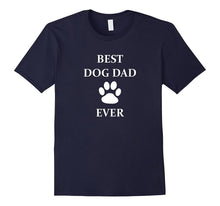 Cool Fathers's Day Best Dog Dad Ever With Paw T-Shirt