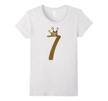 Gold Seventh Birthday Shirt Girls 7th Birthday Shirt