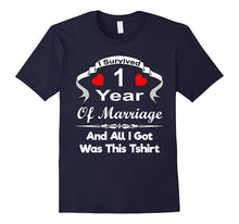 1st First Wedding Anniversary Tshirt Marriage Husband Wife