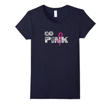 Go Pink Ribbon Awareness TShirt for Breast Cancer Supporters