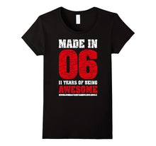 11th Birthday Gift T-Shirt Made in 2006 Awesome 11 Years Old