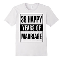 38th Wedding Anniversary Gift Idea Husband and Wife T-Shirt