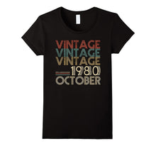 Retro Classic Vintage OCTOBER 1980 - 37th Gift 37 Years Old