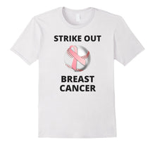 Baseball Strike Out Breast Cancer T-Shirt Shirt