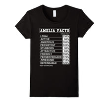 Amelia Facts T Shirt for Amelia With Funny Facts