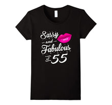 55th Birthday Gift Tshirt Sassy and Fabulous 55 Year Old Tee