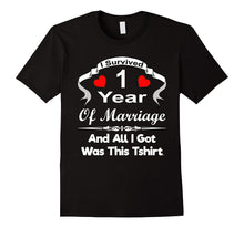 1st First Wedding Anniversary Tshirt Marriage Husband Wife