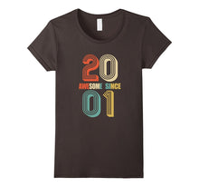 Awesome Since 2001 T-Shirt 16 Yrs Old Bday 16th Birthday Tee