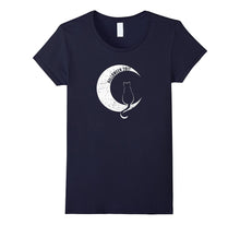 Halloween T-Shirt Black Cat on Moon Funny 2017