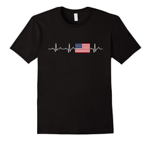 Heartbeat USA Flag Tshirt Independence Day