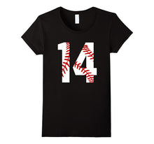 #14 Baseball 14th Birthday Fourteen Baseball Mom T-Shirt