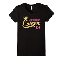 Cute Birthday Queen 13th Birthday T-Shirts Gold Tiara Crown