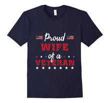 Proud Wife of a Veteran-Patriotic T-Shirt Gifts