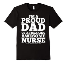 Proud Dad Awesome Nurse T-Shirt White - The Gentle Sirs