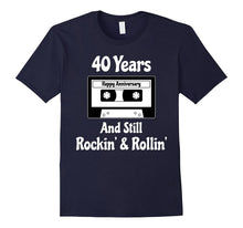40th Wedding Anniversary Gift 40 Years T-Shirt Cassette Tape