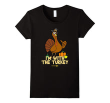 I'm With the Turkey Funny Halloween Matching T-Shirt
