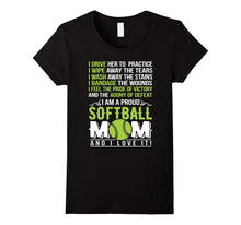 I Am a Proud Softball Mom and I Love It T-Shirt