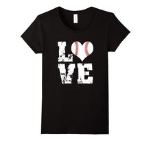 LOVE Baseball: Cute Baseball Shirt for Mom Dad Boys Girls