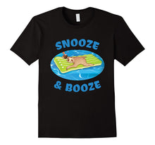 Snooze and Booze Floating Sloth Funny T-Shirt
