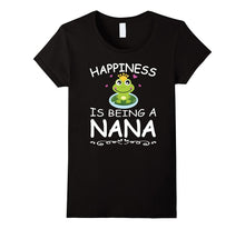 Happiness Is Being a Nana With Frog Funny T-Shirt Gift