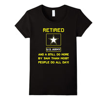 Retired US Army Veteran T-Shirt Gift for Veteran Day 2017