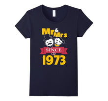 44th Wedding Anniversary T-Shirt 44 Year Mr & Mrs Since 1973