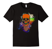 Colorful Melting Skull Halloween T Shirt