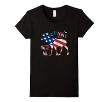 Distressed Don't Moose With Me American Flag Shirt