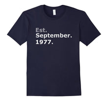 Est September 1977 Shirt Funny 40rd Birthday Gifts TShirt