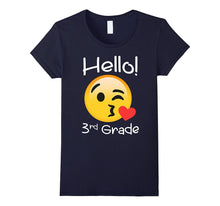 3rd Grade Back to School Hello Third Grade Emoji T-Shirt