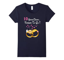 10 Years Anniversary Gift 10th Wedding Married Couple Shirt
