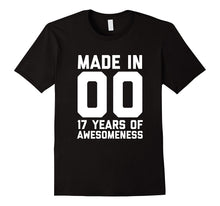 17th Birthday Shirt Gift Age 17 Year Old Boy Girl Tshirt Tee