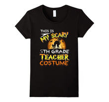 My Scary 5th Grade Teacher Costume Shirt Cat Moon Halloween