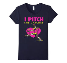 Softball Parent Fan T-Shirt - I Pitch She Catches Tee