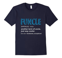 Funcle T-Shirt Like a Dad Only Cooler - Mens Gift Fun Uncle