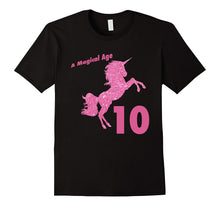 Kids 10th Birthday Unicorn Gift T-Shirt for 10 Yr Old Girls