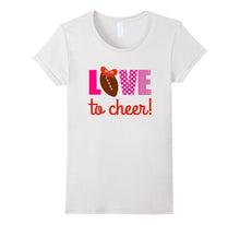 Girls Love to Cheer Cheerleading Football Shirt With Ribbon