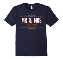 4th Wedding Anniversary Gift Shirt Mr and Mrs Since 2013
