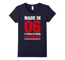 11th Birthday Gift T-Shirt Made in 2006 Awesome 11 Years Old