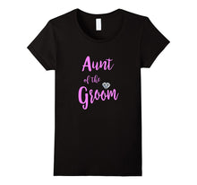AUNT OF THE GROOM T Shirt Diamond Pink