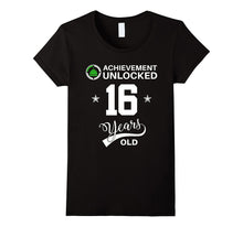Achievement Unlocked 16 Years Old Happy 16th Birthday Shirt