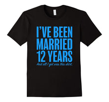 12 Years Married Anniversary 12th Year Wedding Gift T-Shirt