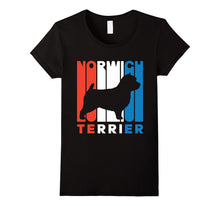 Retro RWnB Norwich Terrier Silhouette T-Shirt