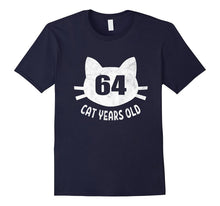 64 Cat Years Old T-Shirt Funny 12th Birthday Gag Gift