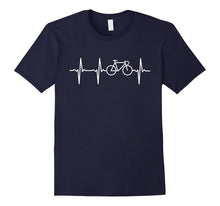 Funny Heartbeat Bicycle Gift T-Shirts for Mens Womens Kids