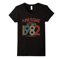 Awesome Since October 1982 Funny T-Shirt 35th Birthday Tee